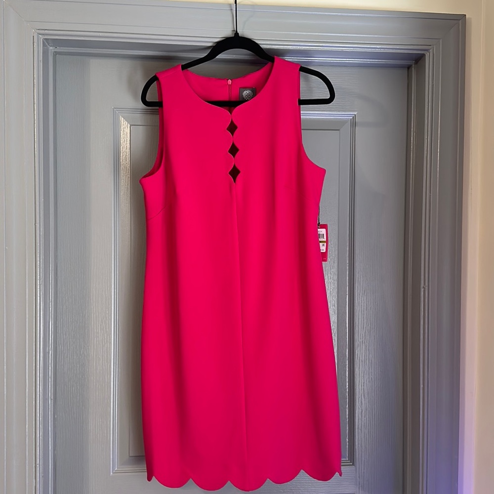 Vince Camuto Raspberry pink shift dress NWT